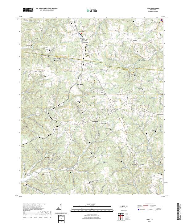 USGS Topographic Map – Lyles