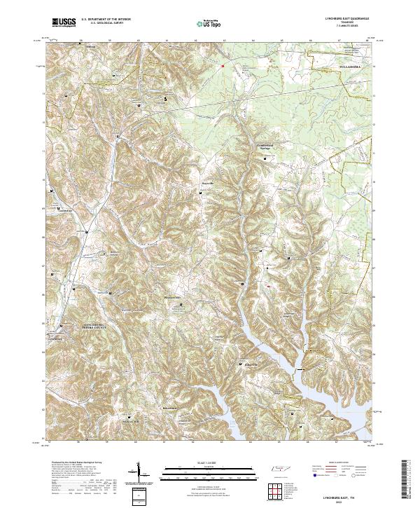 USGS Topographic Map – Lynchburg East