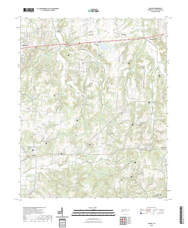 USGS Topographic Map – Macon