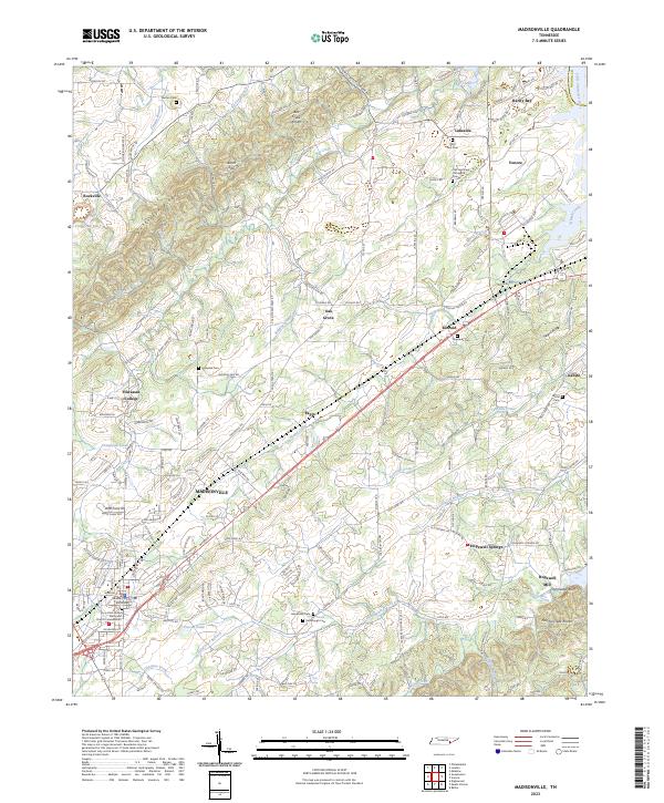 USGS Topographic Map – Madisonville