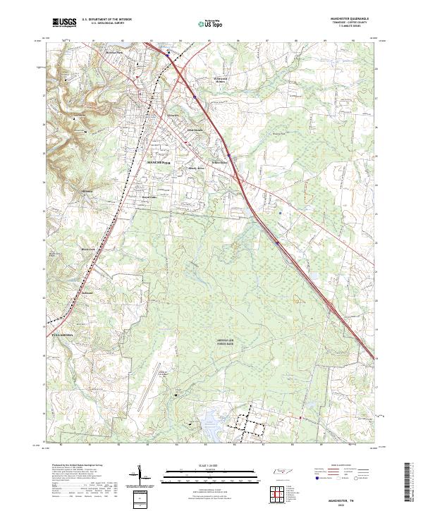 USGS Topographic Map – Manchester