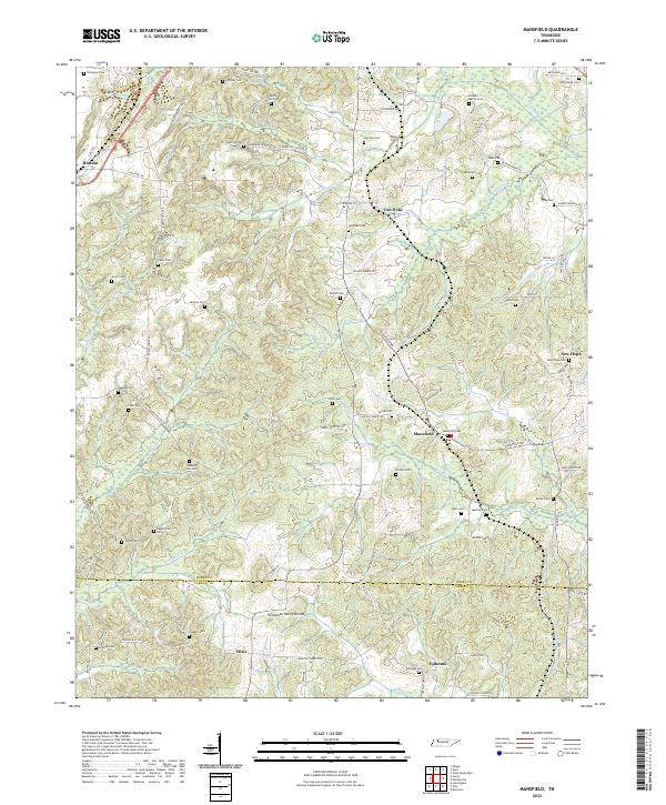 USGS Topographic Map – Mansfield