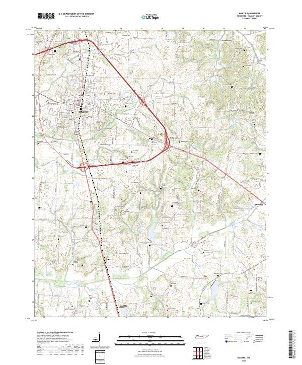 USGS Topographic Map – Martin