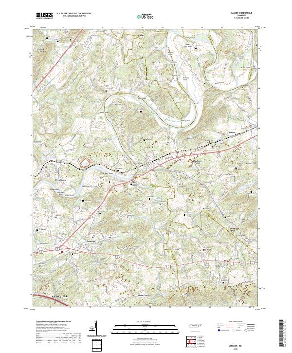USGS Topographic Map – Mascot