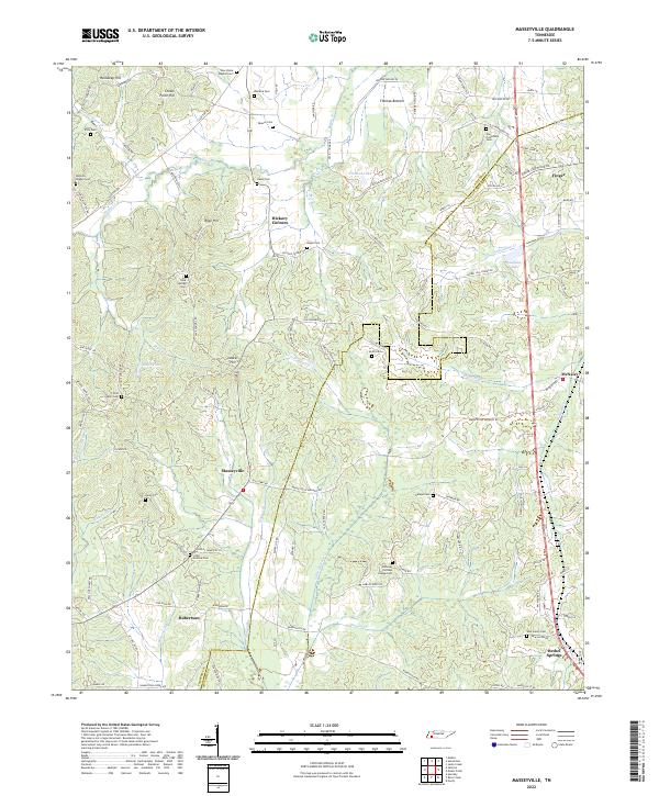 USGS Topographic Map – Masseyville
