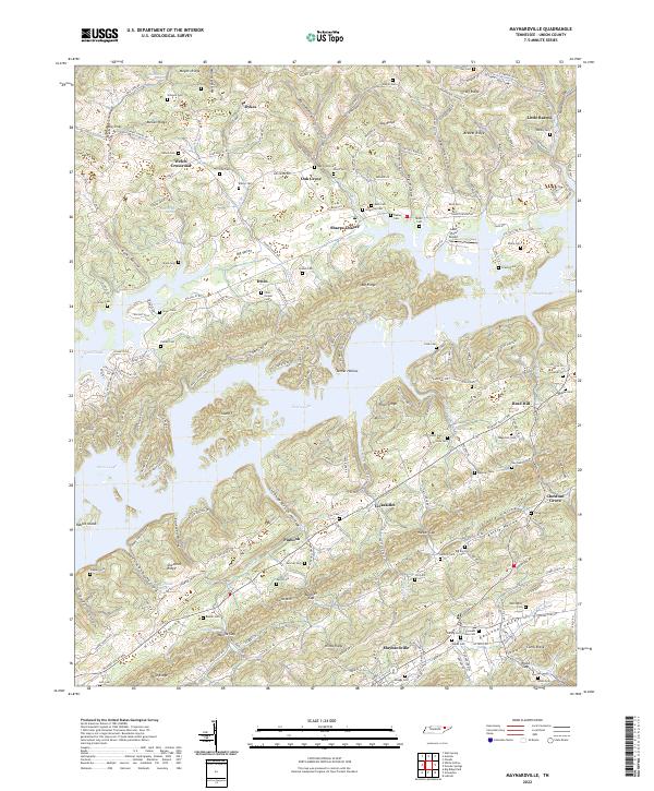 USGS Topographic Map – Maynardville