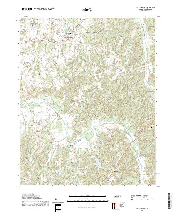 USGS Topographic Map – McLemoresville