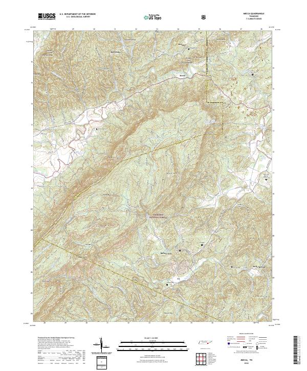 USGS Topographic Map – Mecca