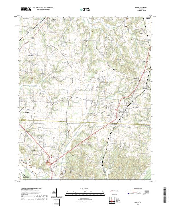 USGS Topographic Map – Medina