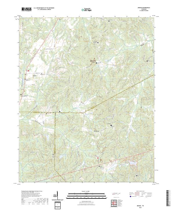 USGS Topographic Map – Medon