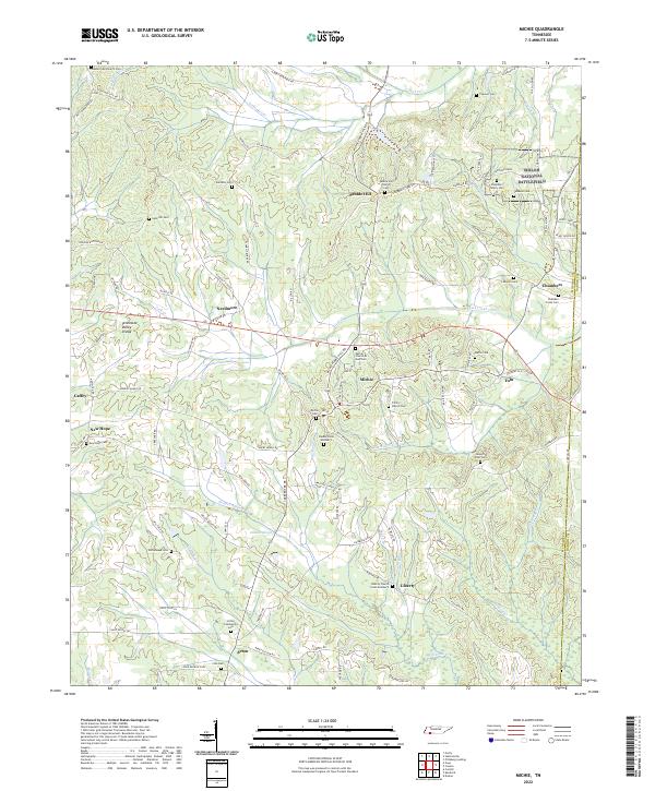 USGS Topographic Map – Michie