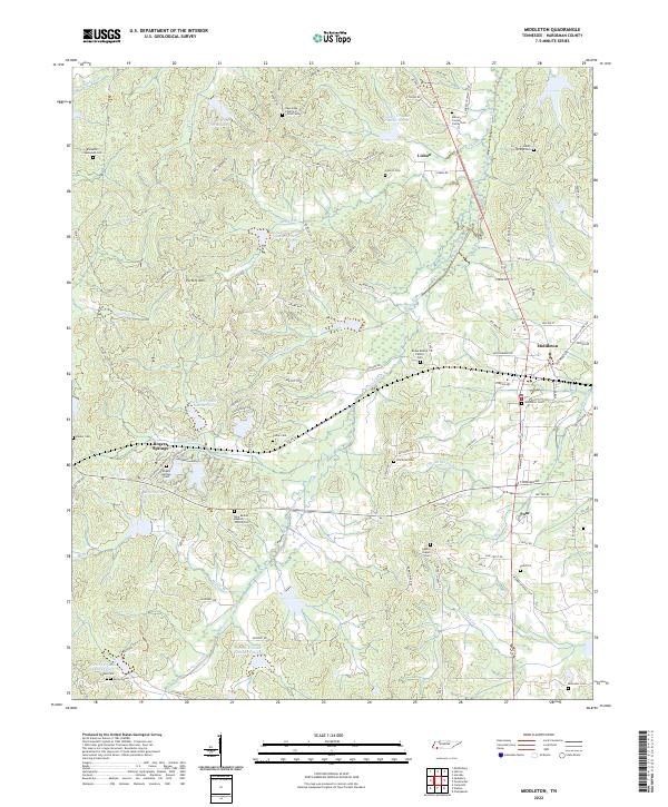 USGS Topographic Map – Middleton