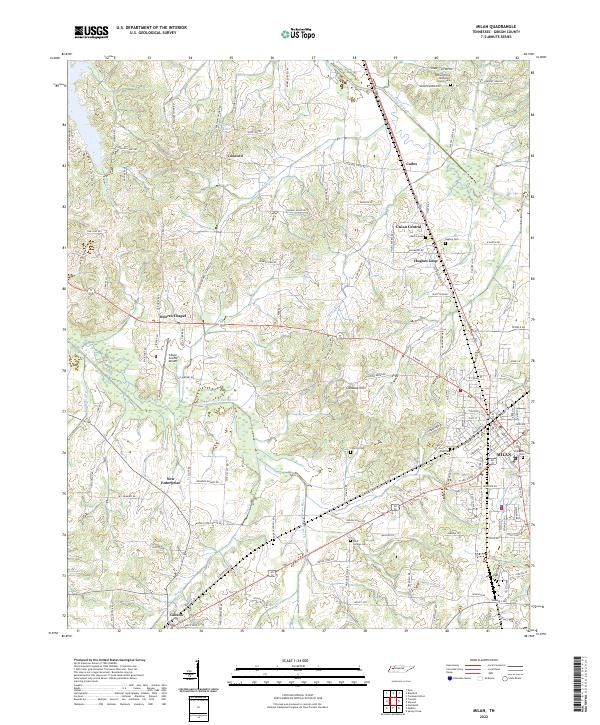 USGS Topographic Map – Milan