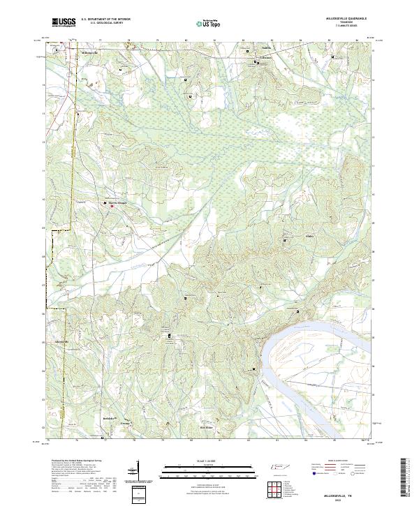 USGS Topographic Map – Milledgeville