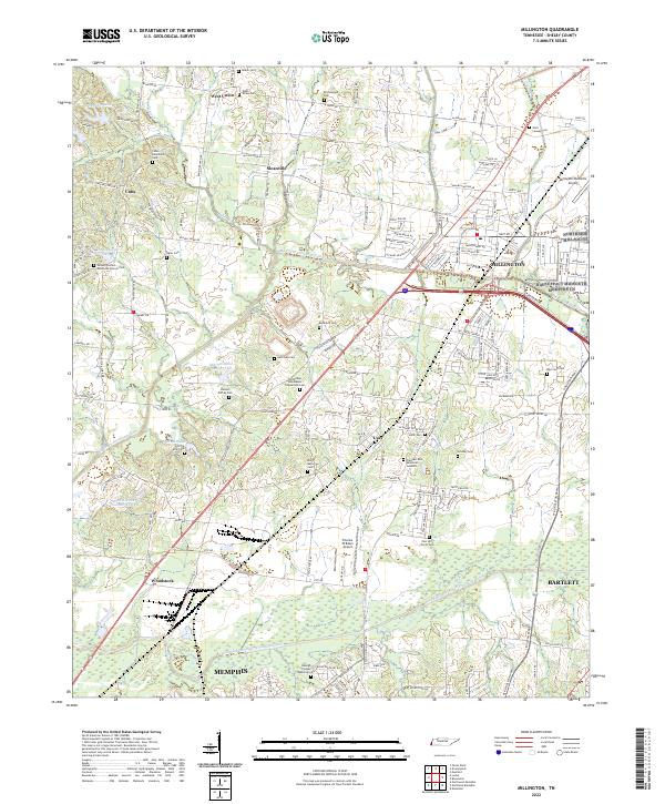 USGS Topographic Map – Millington