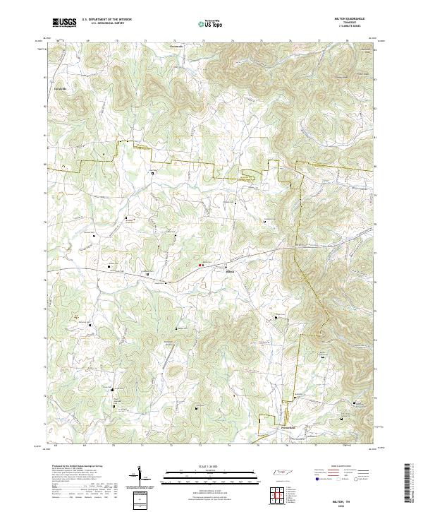 USGS Topographic Map – Milton