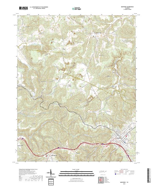 USGS Topographic Map – Monterey