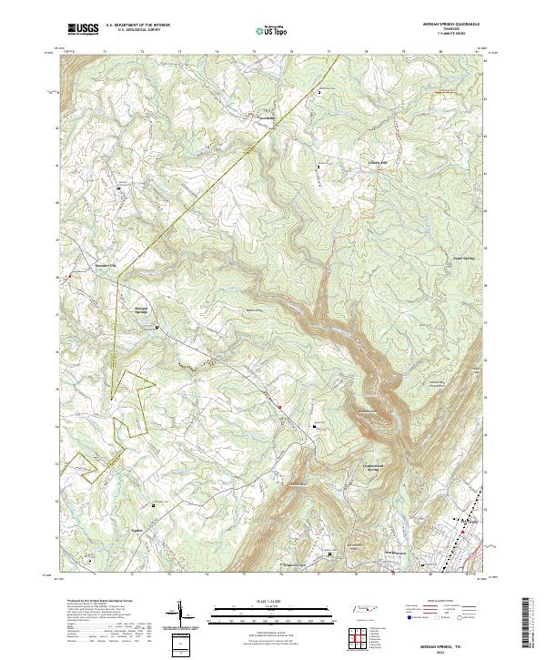 USGS Topographic Map – Morgan Springs