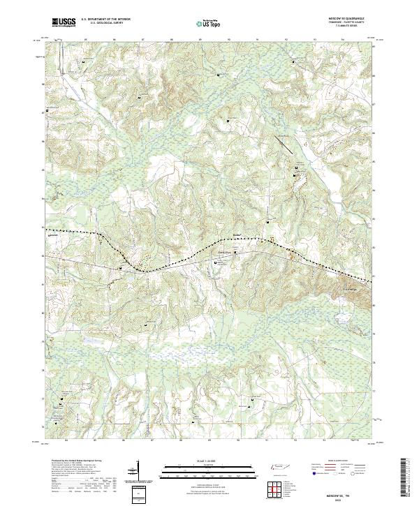 USGS Topographic Map – Moscow SE