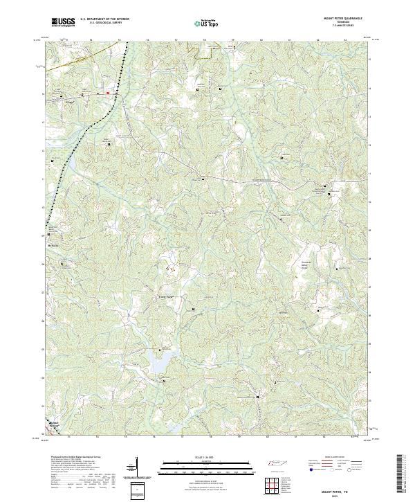 USGS Topographic Map – Mount Peter