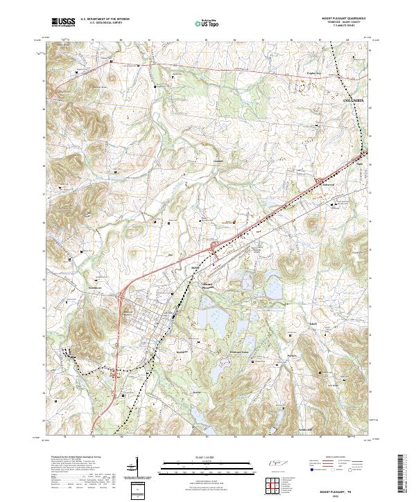 USGS Topographic Map – Mount Pleasant