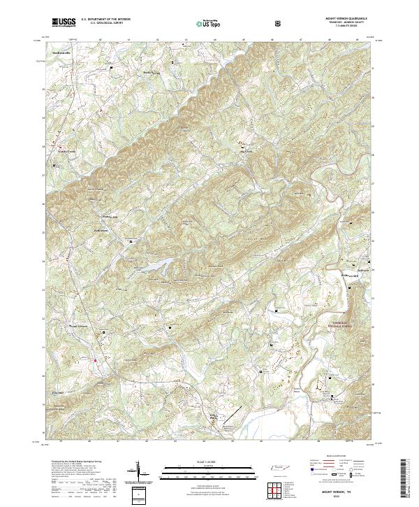 USGS Topographic Map – Mount Vernon