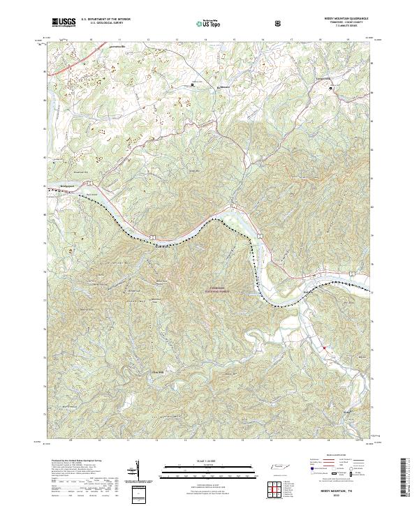 USGS Topographic Map – Neddy Mountain