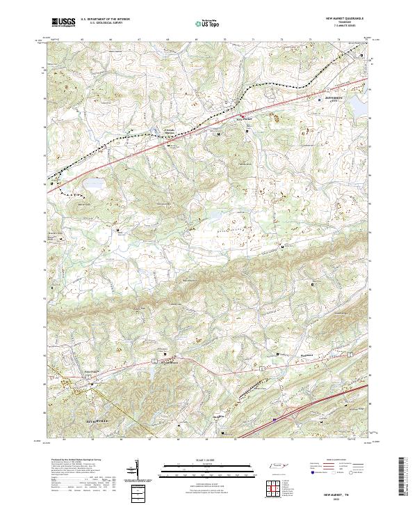 USGS Topographic Map – New Market