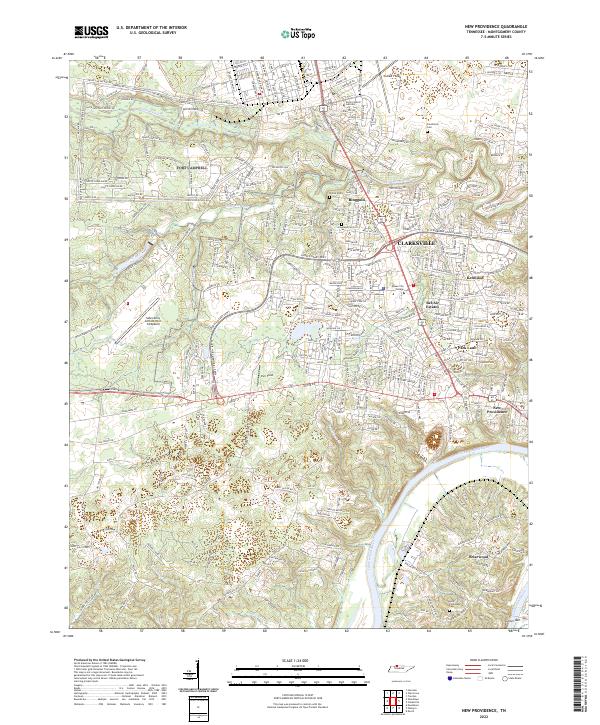 USGS Topographic Map – New Providence