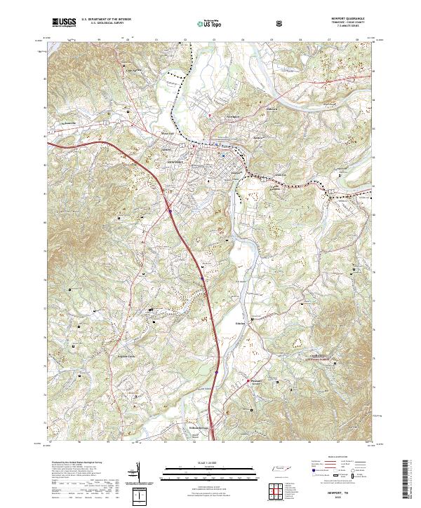 USGS Topographic Map – Newport