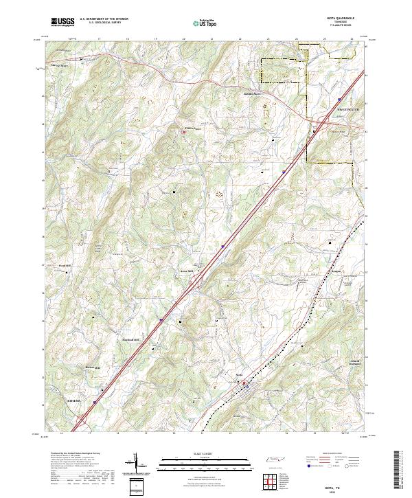 USGS Topographic Map – Niota