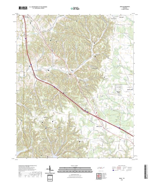 USGS Topographic Map – Noah