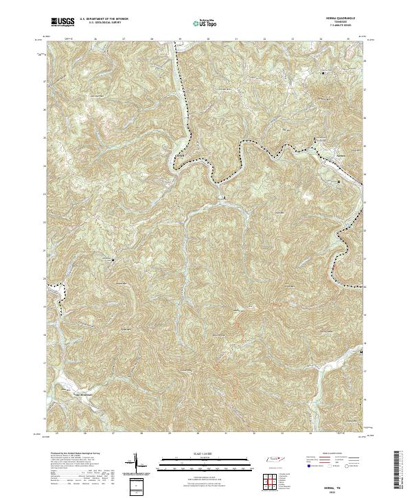 USGS Topographic Map – Norma