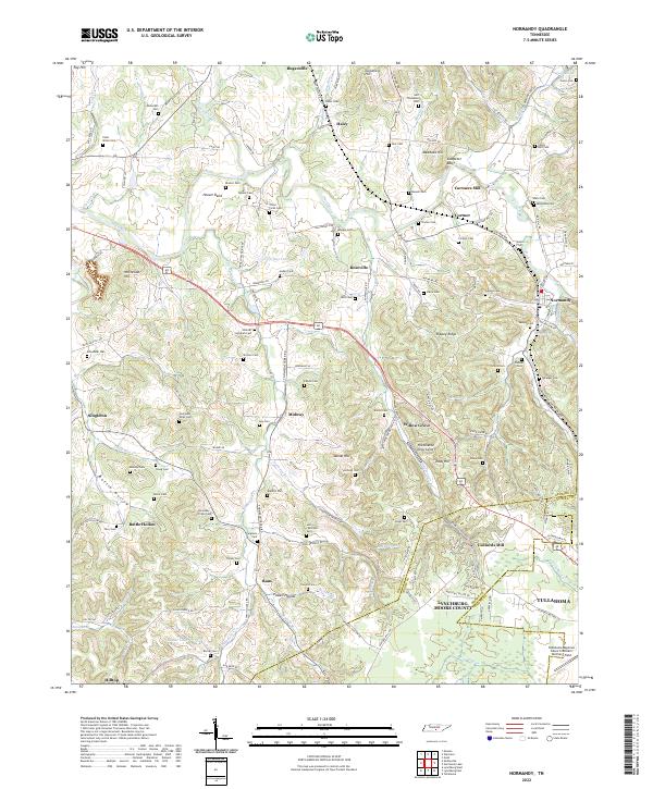 USGS Topographic Map – Normandy