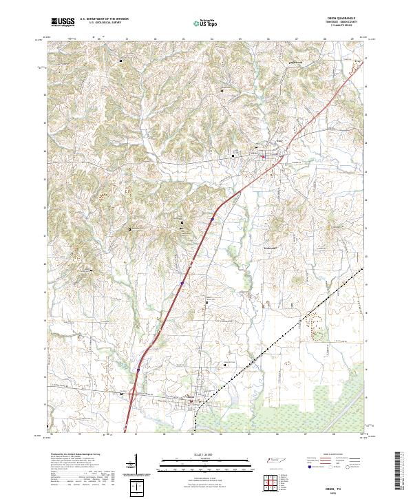 USGS Topographic Map – Obion