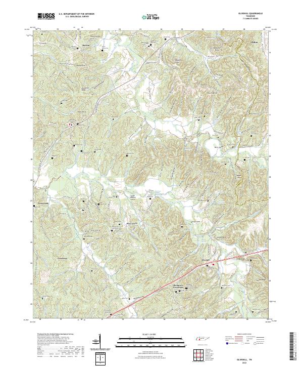 USGS Topographic Map – Olivehill
