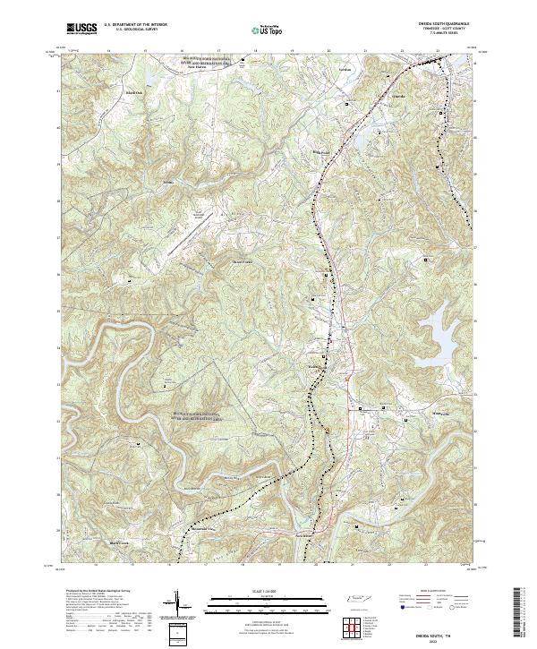 USGS Topographic Map – Oneida South