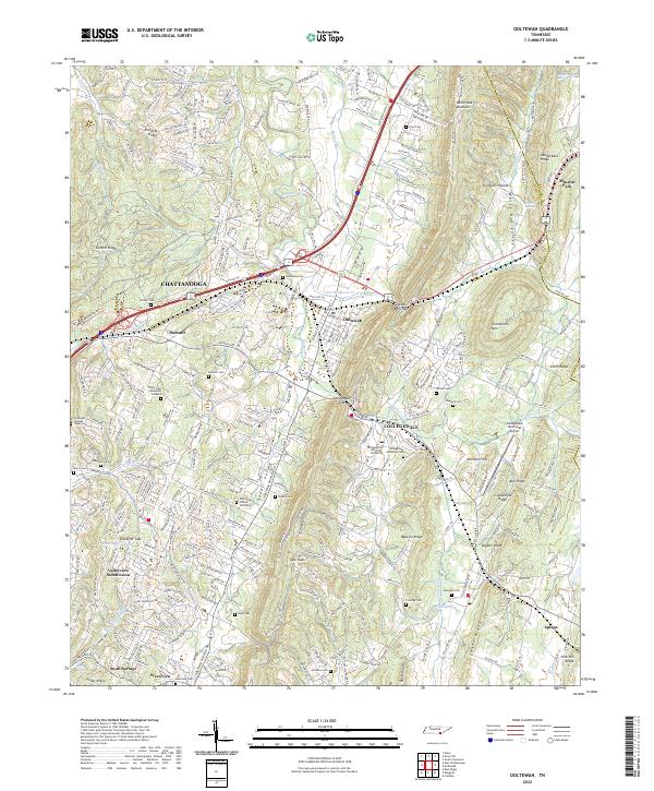 USGS Topographic Map – Ooltewah