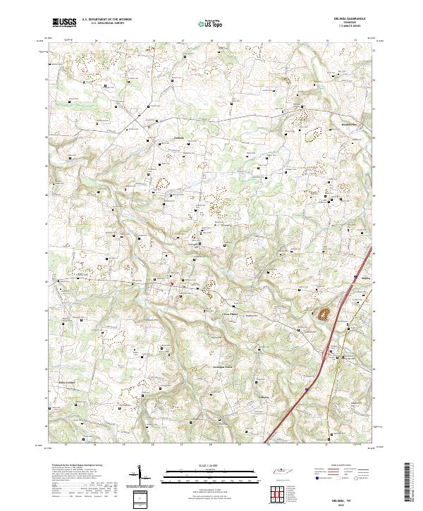 USGS Topographic Map – Orlinda