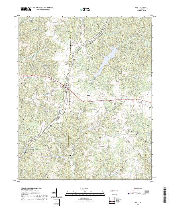 USGS Topographic Map – Ovilla