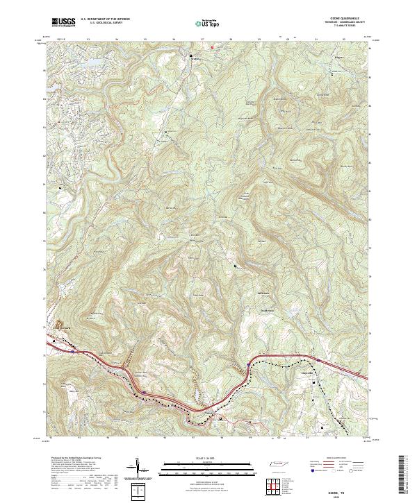 USGS Topographic Map – Ozone