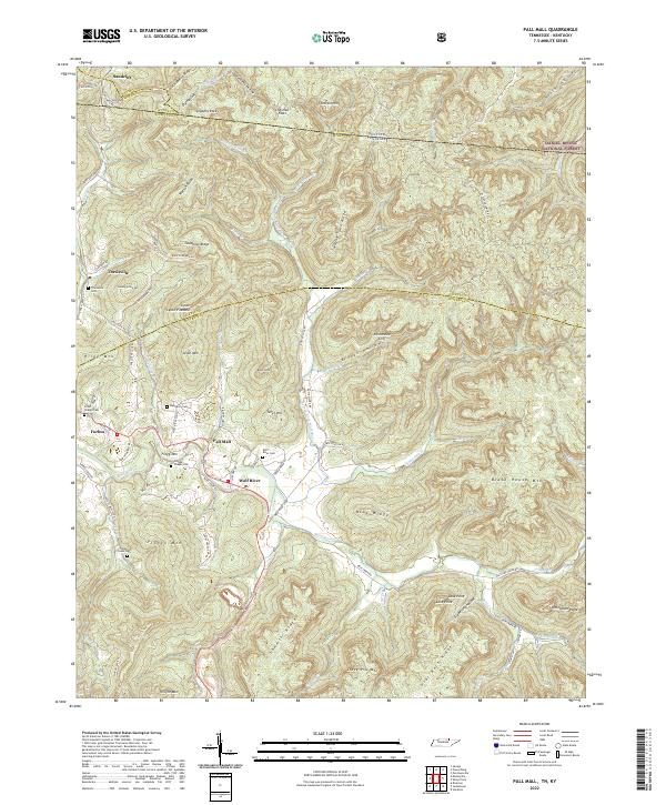 USGS Topographic Map – Pall Mall
