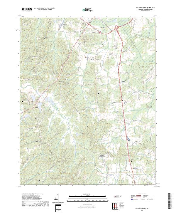 USGS Topographic Map – Palmer Shelter