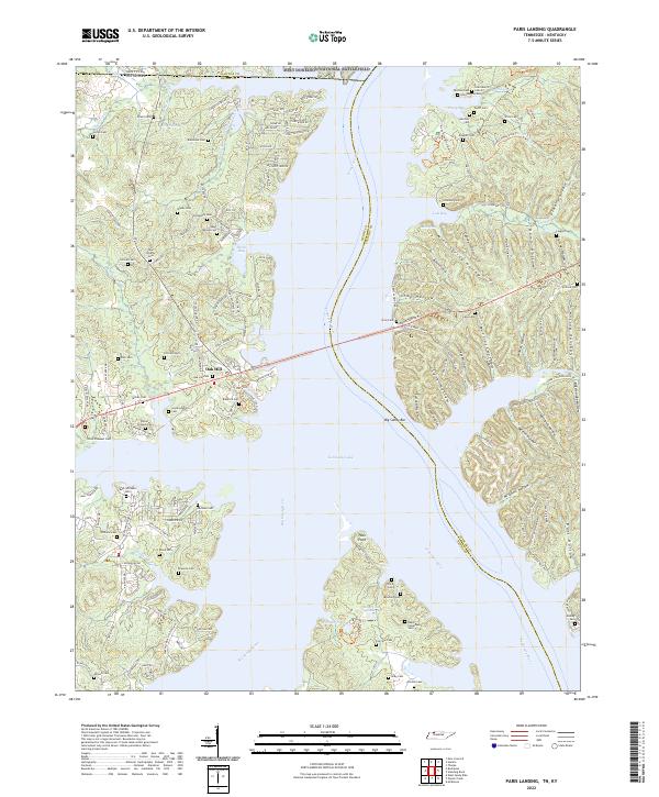 USGS Topographic Map – Paris Landing