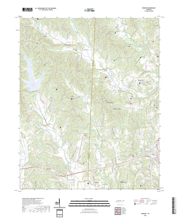 USGS Topographic Map – Parsons