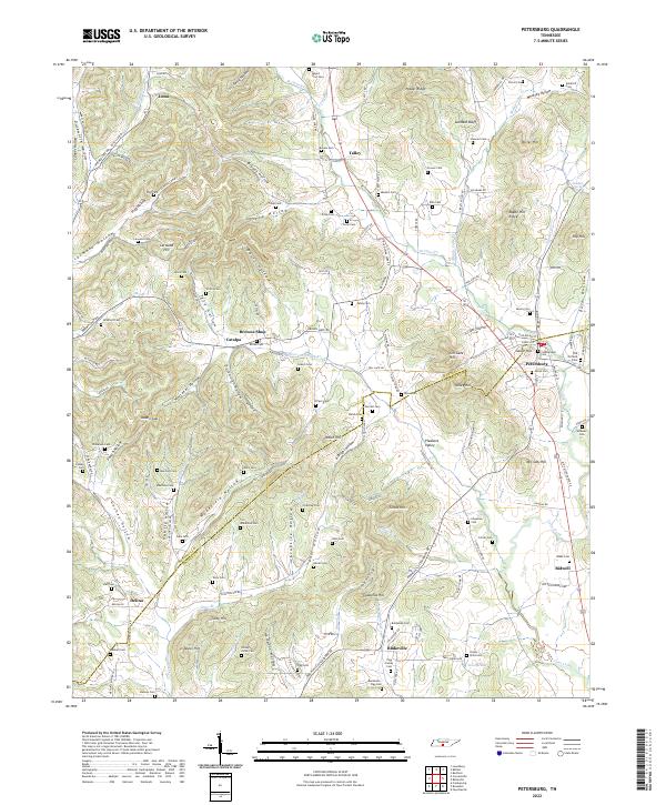 USGS Topographic Map – Petersburg