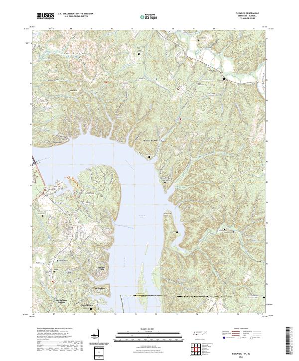 USGS Topographic Map – Pickwick