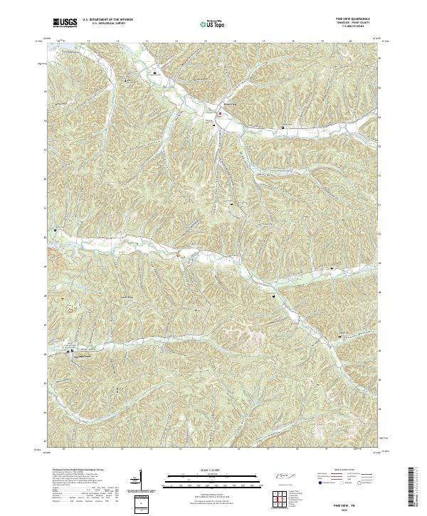 USGS Topographic Map – Pine View