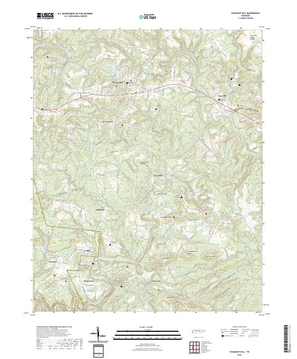 USGS Topographic Map – Pleasant Hill