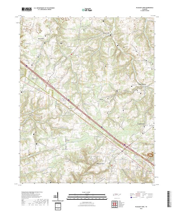 USGS Topographic Map – Pleasant View